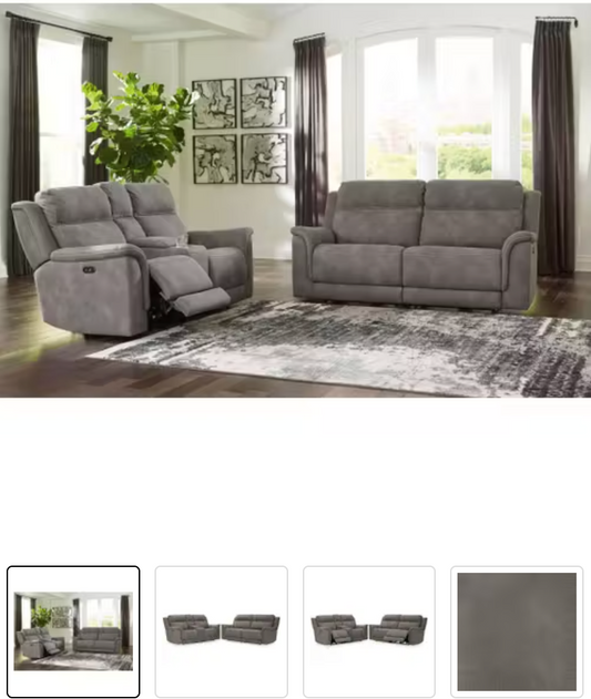 Durapella Power Reclining Sofa and Loveseat